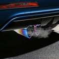 thumbnail image 5 of Heart Dual Exhaust Tip 2.5" Inlet, Adjustable Stainless Steel Y Shaped Exhaust Pipe, Modified Exhaust Tail Pipe Universal for Most Car, 5 of 5
