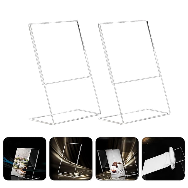 WHAMVOX 3Pcs Display Racks Acrylic Paper Display Clear for Shopping Mall