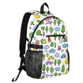 thumbnail image 2 of JIALIOU 14" Laptop Backpack Waterproof Airline Approved Stylish Casual Daypack for Travel Business College Work, Car Tree Cloud Doodle, 2 of 8