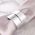 thumbnail image 5 of Ludlz Napkin Ring Fine Workmanship Durable Polished Modern Style Simple Decorative Metal Holiday Party Dining Table Serviette Ring Household Supplies, 5 of 8