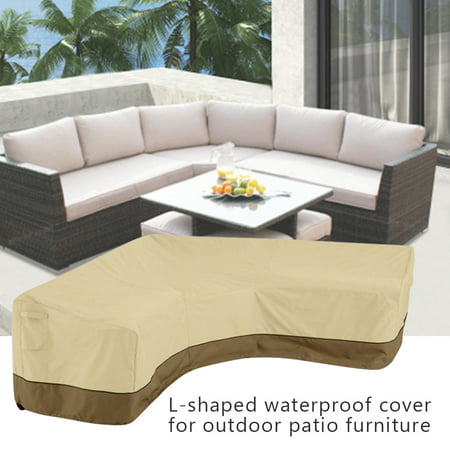 Li Not Designed To Entirely Cover The, Patio V Shaped Sectional Sofa Cover