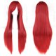 thumbnail image 3 of Peluca de anime cosplay verano Foto de viaje color pelo largo liso flequillo oblicuo pelucas, 3 of 6