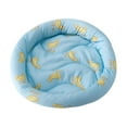 thumbnail image 4 of Estera nido para animales pequeños, estera para cobayas, redonda, cómoda y suave, cojín para hámster Azul L, 4 of 9