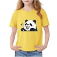 thumbnail image 1 of Zpanxa T-Shirts pour Tout-Petites Fille Imprimé Voiture Col Rond Manches Courtes Été Décontracté Coton Chandail 9-10 Ans, 1 of 6
