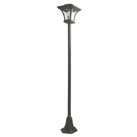 Granite Light Post - Solar Charged LED Lamp Post Decorative Yard Light with 3 Height Options