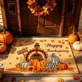 thumbnail image 4 of Fall Rug,Fall Outdoor Rug,Fall Door Mat Outdoor for Front Door, Fall Decorations for Home Welcome Doormat Non-Slip Washable Thanksgiving Pumpkin Hello Doormat(C 24*16in), 4 of 8