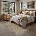 thumbnail image 5 of BERTHMEER 5'x7' Area Rugs for Living Room Dining Room Farmhouse Bedroom Office Oriental Vintage Traditional Carpets Non Slip Machine Washable Rugs Carpets,Brown, 5 of 8