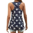 thumbnail image 5 of Xuanfei Women American Flag Round Neck Sleeveless Patriotic Tank Top, 5 of 7