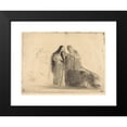 thumbnail image 2 of Jean-Louis Forain 24x19 Black Modern Framed Museum Art Print Titled - Lourdes, the Paralytic (Second Plate) (1912-1913), 2 of 5