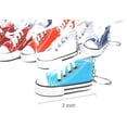 thumbnail image 2 of Favorict - 12 Pack Canvas Mini Sneaker Shoe Keychain Keyring (Pack 12, Plain), 2 of 3