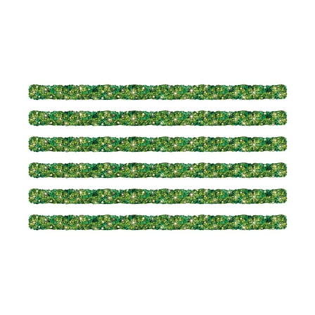 Eureka Curiosity Garden Twinkle Hedge Deco Trim, 37 Feet Per Pack, 6 Packs