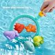 thumbnail image 3 of Baby bath water toy - Bath Toy , Fishing Floating Animals Squirts Toys Games Playing Set with Fishing net , Fish Net Game in Bathtub Bathroom Pool for Babies Toddlers and Kids (green), 3 of 5