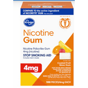 Kroger® Coated Fruit Wave Nicotine Gum 4mg