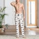 thumbnail image 2 of Fotbe Dachshund Dog Pantalones de Pijama para Hombre, Pantalones de Dormir, Pantalones de Casa con Cintura Ajustable y Bolsillos-X-Large, 2 of 6