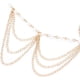 thumbnail image 4 of cadenas de mujer, con colgante, estilo bohemio 2 piezas Cinturón para el pelo con flecos de perlas, 4 of 5
