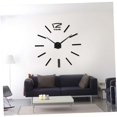 thumbnail image 6 of IBASETOY 1Pc Acrylic Wall Clock Black Simple Design Silent Sweep for Living Room Office, 6 of 8