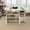 White + MDF+2, variant on LANKANG Multi Functional Folding Table with Storage Shelves Lockable Wheels 47 Inch MDF Foldable Dining Desk Ancient Oak Compact Furniture for Kitchen Dorm Office Small Spaces