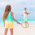 thumbnail image 1 of TAILTOSS 1Set Assorted Color Plastic Tennis Racket Practical Outdoor Fitness Equipment, 1 of 6