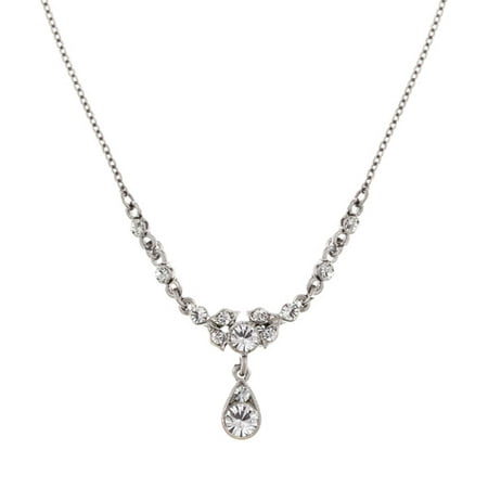 Downton Abbey Sparkling Crystal Drop Necklace 17654 NEW