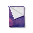 thumbnail image 2 of Airplane Soft Flannel Fleece Throw Blanket, Plane Silhouette in Dreamy Sunset Sky Vacation Holiday Travel Theme, Cozy Plush for Indoor and Outdoor Use, 60" x 80", Royal Blue Pink Black, by Ambesonne, 2 of 6