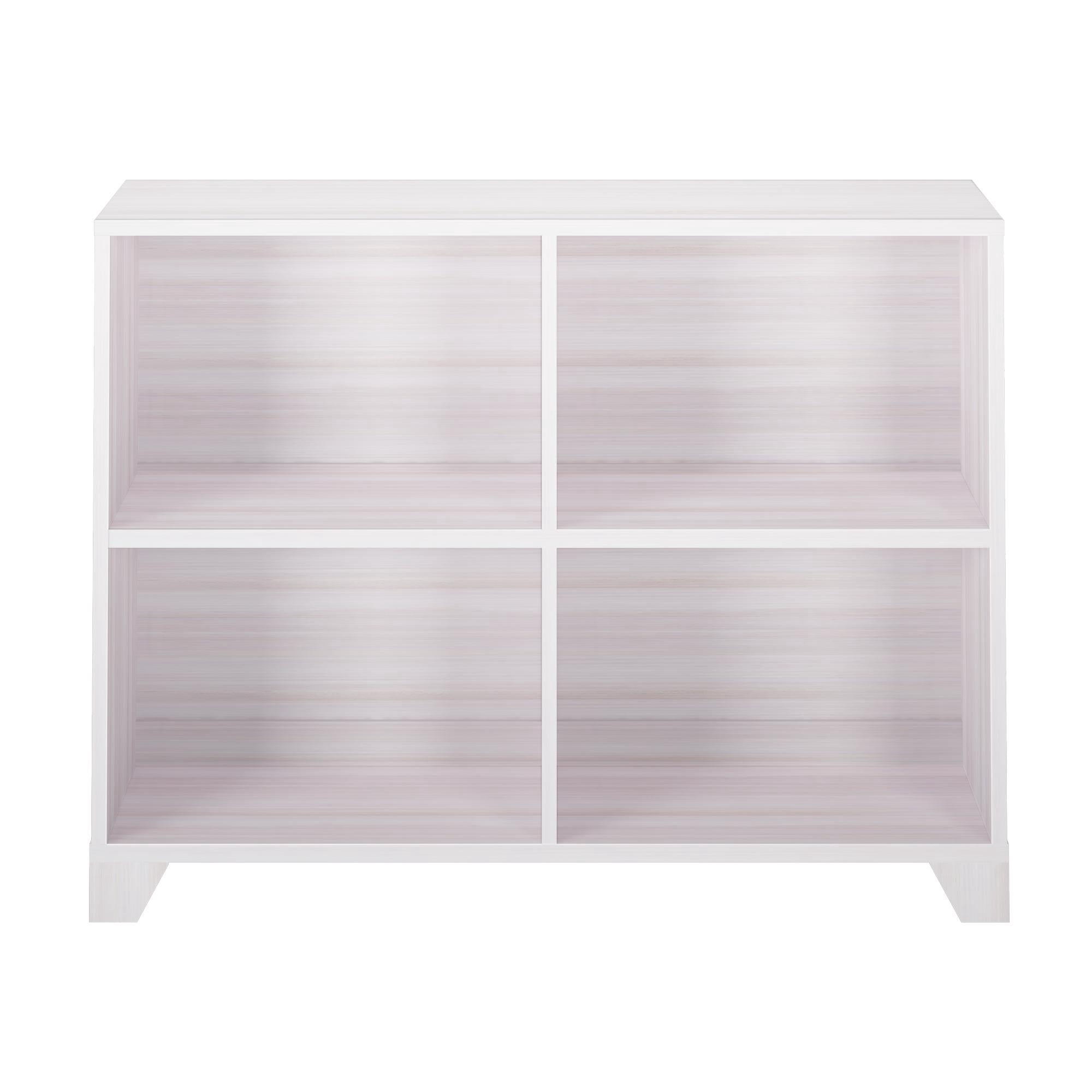 Max & Lily Bookshelf, 4 Shelves Bookcase, Solid Wood Bookshelves for Bedroom