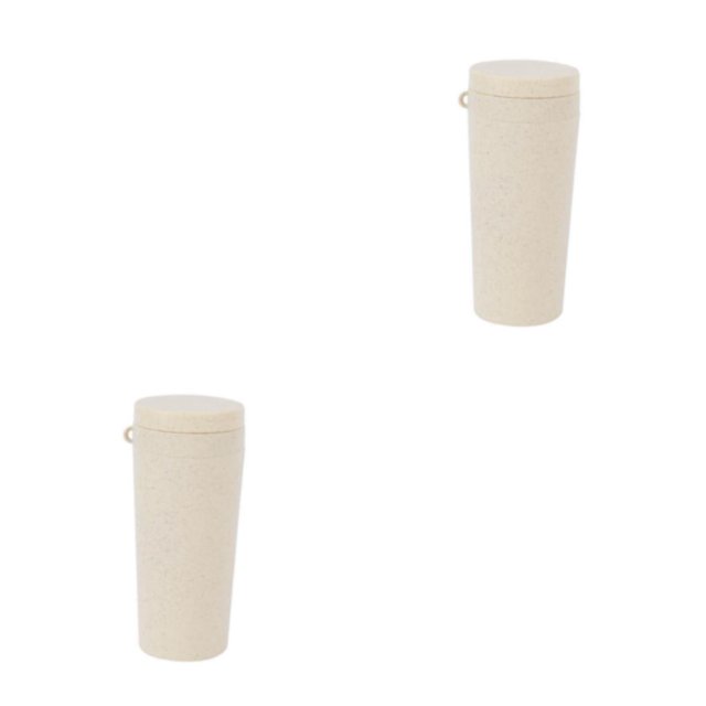 Naiovety Botella deportiva de fibra de trigo, tetera de té de la leche, vaso para el hogar y el coche, vasos para viajes al aire libre, Type1 NO1