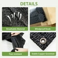 thumbnail image 4 of EAGLE PEAK 50% Sun Shade Cloth Mesh Cover with Grommets for Greenhouse for EAGLE PEAK 6.7x9.6x7.7 ft Wood Greenhouse, Black, 4 of 9