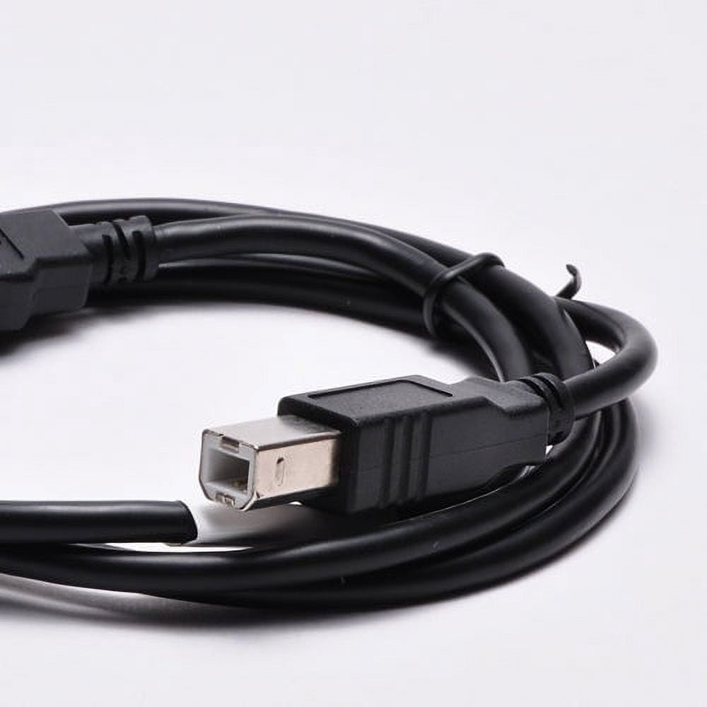 Cavo Per Stampante USB 2.0 High Speed, Da USB A A USB B, 3 Piedi (circa 0,9 M), Piatto, Nero - Foto 3