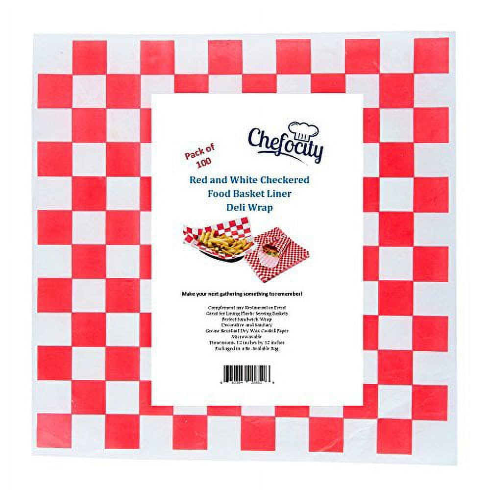 Red Stripe Patterened Wax Paper Sheets – KreativeBaking