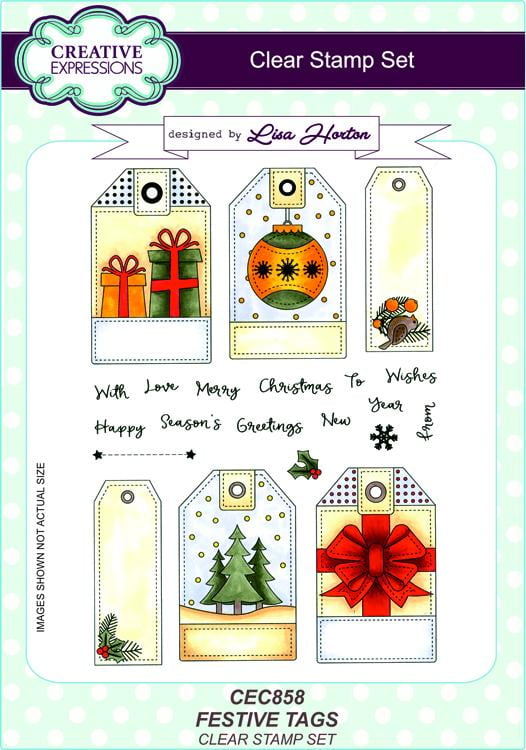 Creative Expressions Sweet Wishes A5 Clear Stamp Set