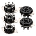thumbnail image 3 of 5pcs Professional Bakelite Tube Socket 8pin Tube Socket Base Replacement For Valve Amplifiers Amplifiers Diy Parts Compatible for KT88 6550 6SN7 EL34 6V6, 3 of 5
