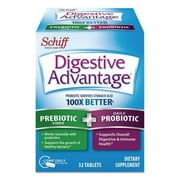 Digestive Advantage Prebiotic Plus Probiotic, Tablets, 32 Count (96959)
