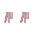 thumbnail image 4 of Qarigey Conjunto de pijama de seda helada para mujer, camiseta y cómoda con cuello en V, pantalones holgados con cintura elástica, ropa de Type1 NO1, 4 of 6