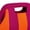 Purple And Orange, variant on Knit Striped Handbag, 11.8 x 7.9 x 3.5 Inch Polyester With Cutout Top Handle, Lightweight For Commute Shopping Or Travel - Green And Pink