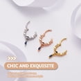 thumbnail image 2 of OULII Hoop Nose Rings for Women Titanium Steel Moon 1Pack Fashion Jewelry, 2 of 8