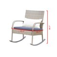 thumbnail image 4 of Patio Festival Metal 3-Piece Outdoor Bistro Set in Blue and Beige, 4 of 8