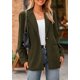 thumbnail image 2 of Blazer PRETTYGARDEN Mujer Invierno Pana Verde Militar XXL, 2 of 8