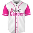 thumbnail image 2 of Personalized Breast Cancer Jersey, Pink Ribbon Awareness Soccer Shirt Baseball Breast Cancer Survivor Pride Jersey (M), 2 of 8