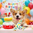 thumbnail image 3 of 4-in-1 Dog Birthday Cake Toy, Interactive Snuffle Puzzle, Funny Dog Toys—Plush Squeaky Treat Dispenser with Cotton Rope, Hide ＆ Seek Enrichment Toy for Small/Medium/Large Dogs, 3 of 7
