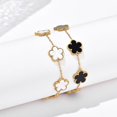 thumbnail image 3 of Link Bracelets Five-leaf Clover Bracelets White/Black/Red/Lucky Bracelet for Women Teen Girls Jewelry Gifts, 3 of 3
