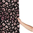 thumbnail image 3 of Shower Curtain, Trendy shiny rose gold leopard Waterproof Fabric Plastic Shower Curtain, Drying Fast Bathroom Curtain with 9 Buttonholes, Ruffle Shower Curtain 60x72in, 3 of 8