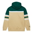 thumbnail image 3 of Men's Mitchell & Ness Cream/Green Minnesota Wild Head Coach Pullover Hoodie, 3 of 5