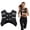 Black-12 LB, variant on Pink 8 LB Weighted Vest for Strength Training Running Jogging Walking
