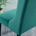 thumbnail image 4 of Side Dining Chair, Set of 2, Teal Blue, Velvet, Modern Contemporary, Kitchen Room Cafe Bistro Restaurant Hospitality, 4 of 9