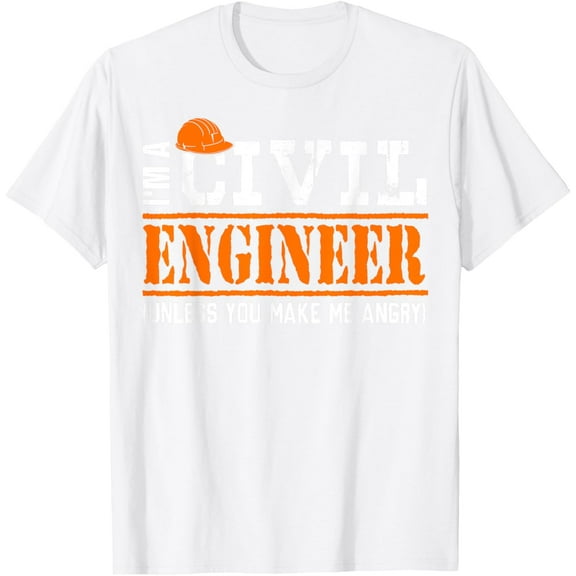 I'm A Crazy Civil Engineering T-ShirtMen's and women's pure cotton short-sleeved shirts