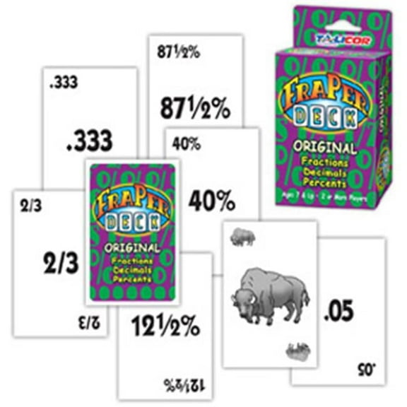 Talicor  Fraperdeck Fraction Decimal Percent Math Game