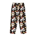 thumbnail image 5 of Goofa Cute Dog Panda Printed Soft Pajama Pants for Women, Wide Leg Comfy Casual Lounge Yoga Pants-Large, 5 of 9