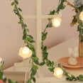 thumbnail image 4 of Guirnalda de Luces Led con Rosas de 1,9 M y 10 Luces Led a Pilas | Luces de Hadas Florales En Blanco Cálido para Decoración de Dormitorios y Bodas | Iluminación para Interiores, Exteriores, Fiestas,, 4 of 6
