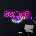 thumbnail image 3 of Handmadetneonsign Scoop Ice Cream Neon Sign, Ice Cream Scoop Wall Art Decor, Ice Cream Store Wall Decor, 3 of 5