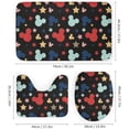 thumbnail image 3 of 4Pcs Kawaii Waterproof Shower Curtain Sets with Non-Slip Rug, Toilet Lid Cover, Bath Mat, Cute Classics Cartoon Bathroom Accessories with 12 Hooks for Bathroom Decor 72 x 72 Inch, onesize, 3 of 8